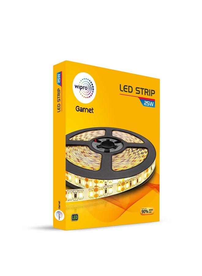 Wipro Garnet 25W Led Strip Light|Neutral White|5 Meter Cove Light|300 LEDs|Strip Light for Home, Office|Strip for False Ceiling, Tv Cabinet, Kitchen|Pack of 1 (Without Driver) Plastic - Image 3