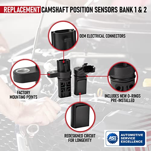 AA Ignition Camshaft Position Sensor Phase Set of 2 - Compatible with Nissan and Infiniti 3.5L, 4.0L V6 Altima, Maxima, 350Z, Pathfinder, FX35, G35, QX45 - Replaces 23731-AL61A, 917-704, 237316J90B, 907-716 - Image 4