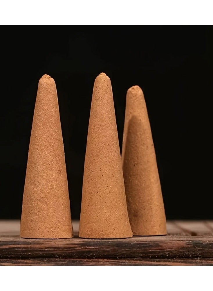 50PCS Sandalwood Incense Cones – Natural Aroma for Home, Meditation, Yoga & Pooja Use.  - Image 4
