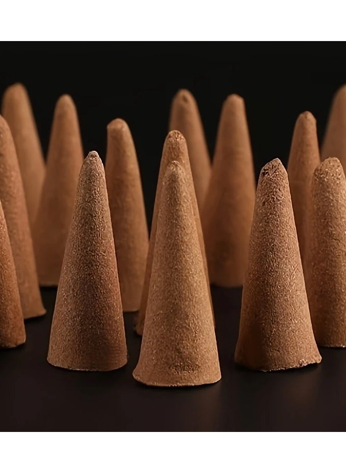50PCS Sandalwood Incense Cones – Natural Aroma for Home, Meditation, Yoga & Pooja Use.  - Image 5