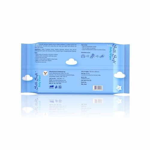 Silk Soft Baby Wet Wipes – 492 Wipes (82 x 6 Packs) | Fragrance-Free, Alcohol-Free & Hypoallergenic | Extra Thick, Moisturizing & Gentle on Sensitive Baby Skin - Image 3