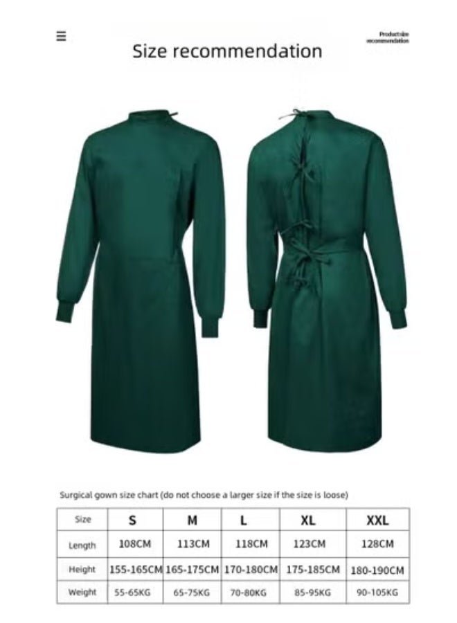 Generic Surgical gown, medical special hand-washing gown, isolation gown, long-sleeved female doctor work clothes, hand-washing clothes, surgical gown (blue)  - Image 3