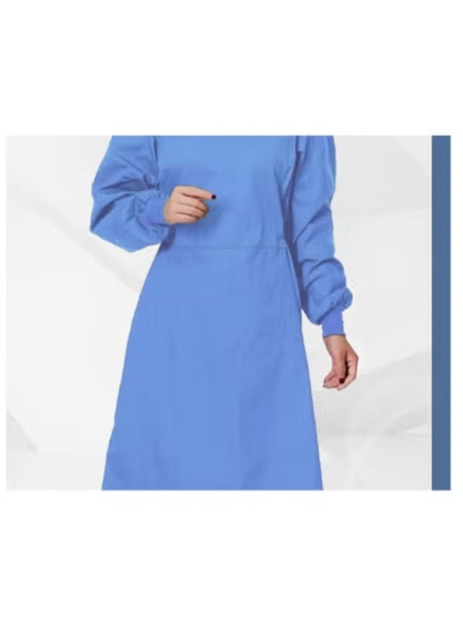 Generic Surgical gown, medical special hand-washing gown, isolation gown, long-sleeved female doctor work clothes, hand-washing clothes, surgical gown (blue)  - Image 2