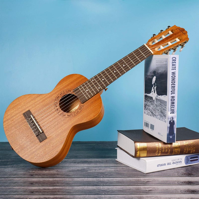 Ranch Guitalele Acoustic 28 inch Professional 6 Strings Guitar Ukulele Small Travel Classical Guitarlele Kit for Beginners Pack Bundle Gig bag, Tuner, Strap, Strings Set - Image 3