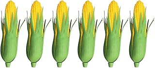 Vosarea VOSAREA 6pcs Artificial Corn, Lifelike Corn Fake Simulation Vegetable Decorations Photo Props Green  - Image 1