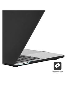 Zexen Case Compatible for New MacBook Pro 13 inch M2 A2338 A2251 M1 A2289 A2159 A1989 A1706 2024 2023 2022-2017 with Touch Bar,Plastic Hard Shell Case Cover,Smooth Shiny Surface, Black  - Image 2