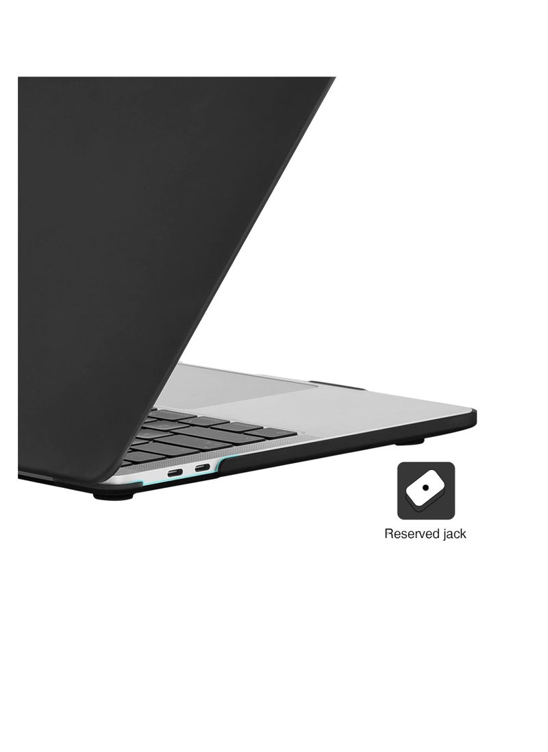 Zexen - Case Compatible for New MacBook Pro 13 inch M2 A2338 A2251 M1 A2289 A2159 A1989 A1706 2024 2023 2022-2017 with Touch Bar,Plastic Hard Shell Case Cover,Smooth Shiny Surface, Black - Image 1