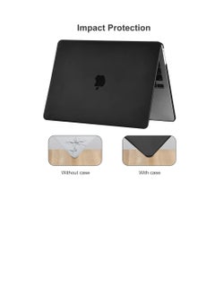 Zexen Case Compatible for New MacBook Pro 13 inch M2 A2338 A2251 M1 A2289 A2159 A1989 A1706 2024 2023 2022-2017 with Touch Bar,Plastic Hard Shell Case Cover,Smooth Shiny Surface, Black  - Image 4