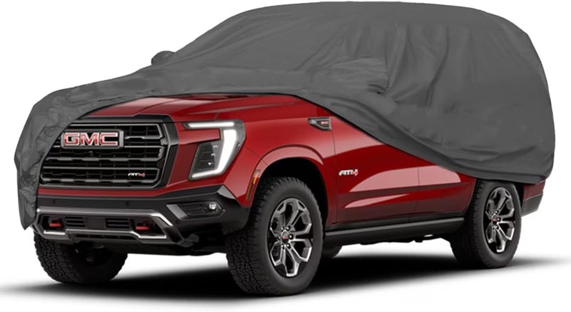 Agc All Weather AGC Car Cover – Universal Full Car Body Protection Cover for Cars, SUVs & Sedans, Waterproof and Dustproof Vehicle Cover with UV Protection, Heat Resistant Fabric, Elastic Corners, Mirror Pockets and Triple Stitched Durable Design - Image 1