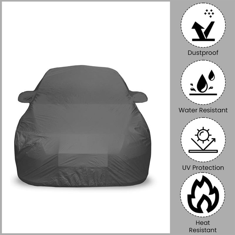 Agc All Weather AGC Car Cover – Universal Full Car Body Protection Cover for Cars, SUVs & Sedans, Waterproof and Dustproof Vehicle Cover with UV Protection, Heat Resistant Fabric, Elastic Corners, Mirror Pockets and Triple Stitched Durable Design - Image 3