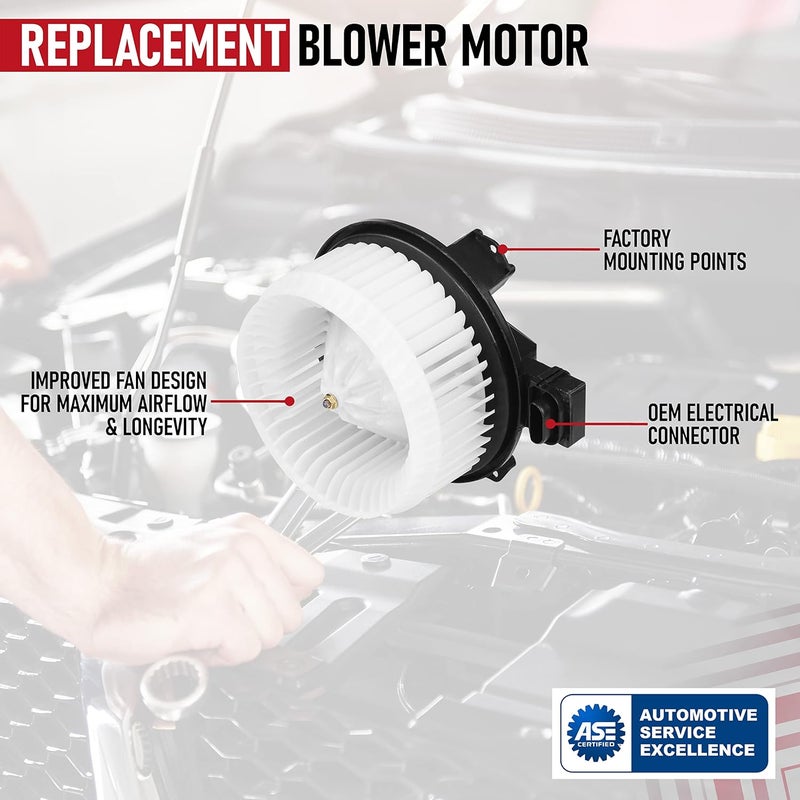 AA Ignition AC Heater Blower Motor for Honda Civic & Jeep Wrangler - Replacement for Models 2006-2011 - Image 4