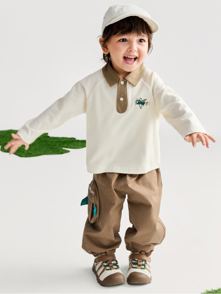 بالابالا بنطلون كارغو بجيوب بغطاء للأولاد - Image 2