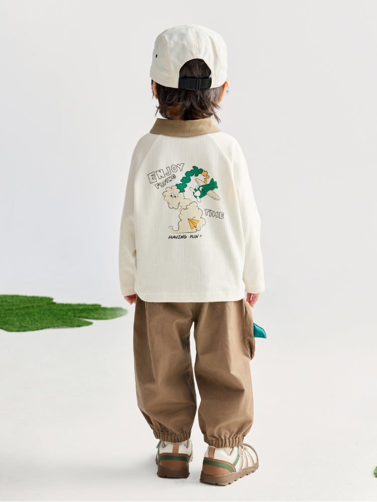 بالابالا بنطلون كارغو بجيوب بغطاء للأولاد - Image 3