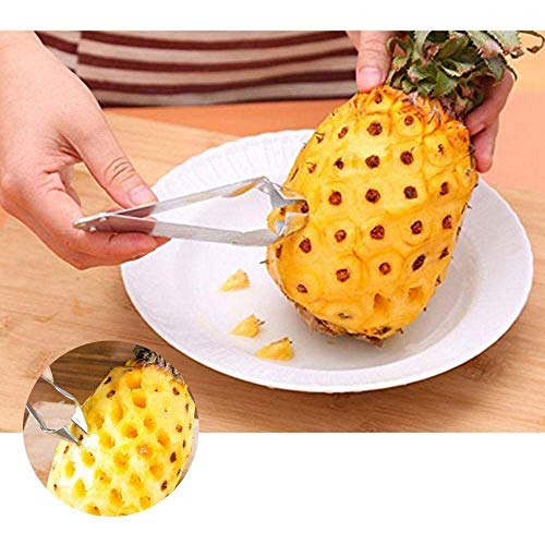 AKRIZA Practical Stainless Steel Pineapple Eye Peeler Seed Remover Clip for Home and Kitchen (1) - Image 4