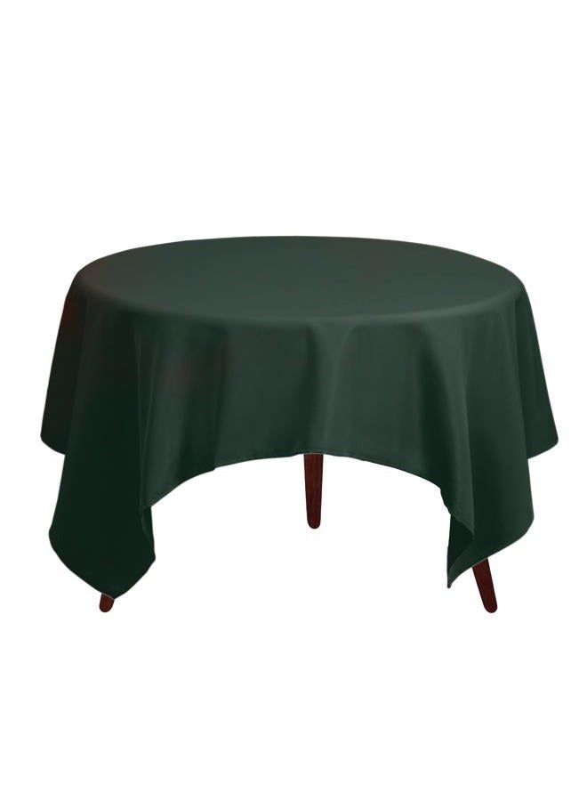 Gee Di Moda Square Tablecloth - 180cm x 180cm - Hunter Green Square Table Cloth for Square or Round Tables in Washable Polyester - Great for Buffet Table, Parties, Holiday Dinner, Wedding & More - Image 2