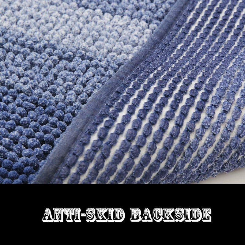 COSY HOMEER COSY HOMEER Product Image Bath Rugs Made of 100% Polyester Extra Soft and Non Slip Bathroom Mats Specialized in Machine Washable and Water Absorbent Shower Mat (36x24Inch  Blue) - Image 5
