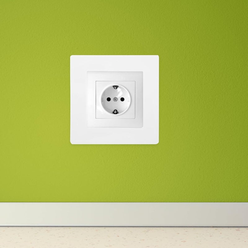 Lurrose 86-type Light Wall Plate Cover White Decorative Wall Plate Spacer for Electrical Switch Box for Light Switch Replacement - Image 5