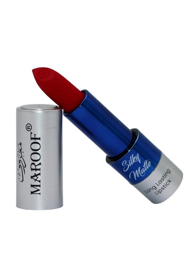 MAROOF Silky Matte Long Lasting Lipstick 3.8g, 04 Rich Ruby - Image 3