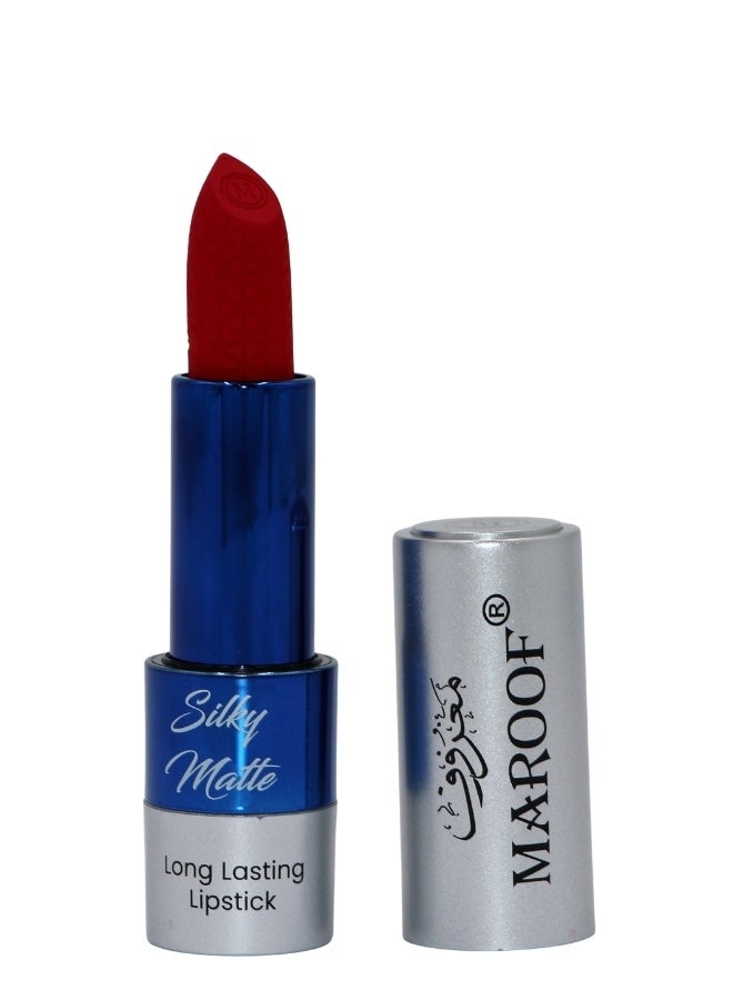 MAROOF Silky Matte Long Lasting Lipstick 3.8g, 04 Rich Ruby - Image 4