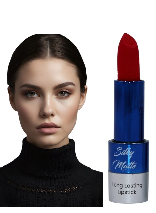 MAROOF Silky Matte Long Lasting Lipstick 3.8g, 04 Rich Ruby - Image 1
