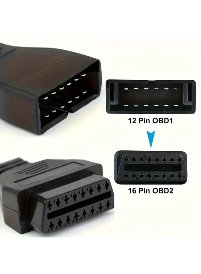 GM Vehicle OBD1 To OBD2 Adapter Cable 12 16 Pin Converter For Cars Made Before 1996 Compatible With Diagnostic Scanners 1pc - Image 5
