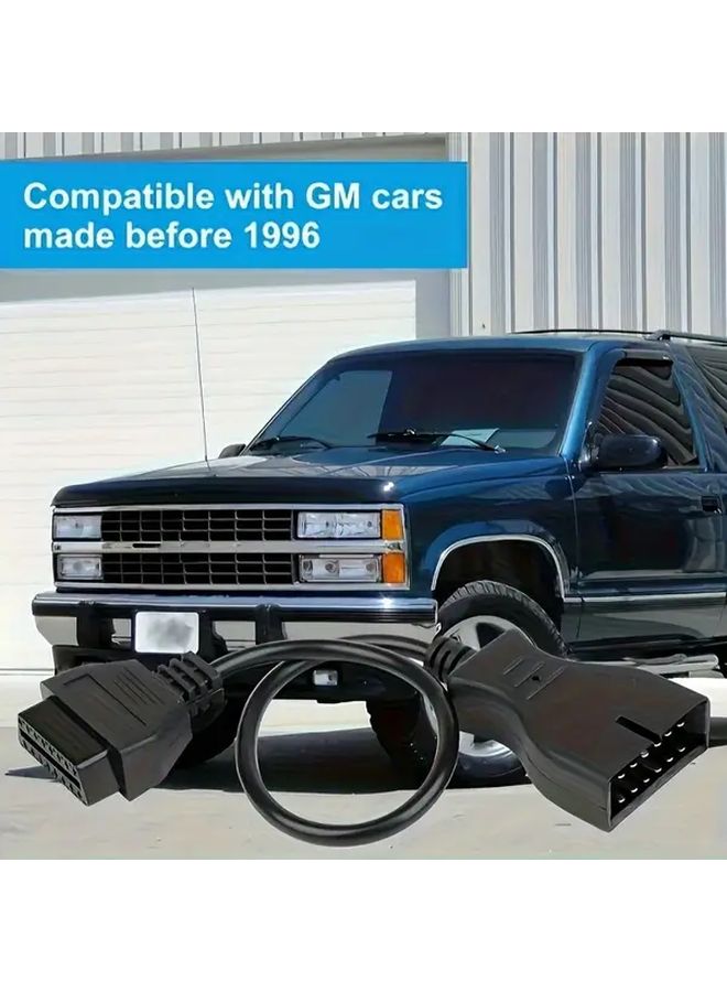 GM Vehicle OBD1 To OBD2 Adapter Cable 12 16 Pin Converter For Cars Made Before 1996 Compatible With Diagnostic Scanners 1pc - Image 3