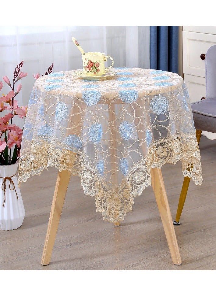 EBMINI New Square Countryside Fabric Lace Home Tablecloth 
