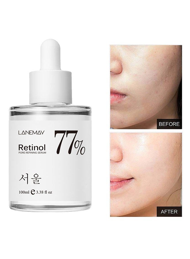 LANEMAY Retinol pore refining Serum, 77% Retinol Serum Refining Skin, Moisturizing Skin Lotion,Calming Skin, Refreshing, Purifying, Korean Skincare 100ml - Image 2