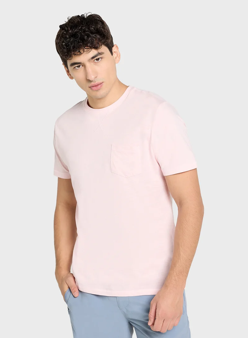 برايف سول Crew Neck Pocket T-Shirt
