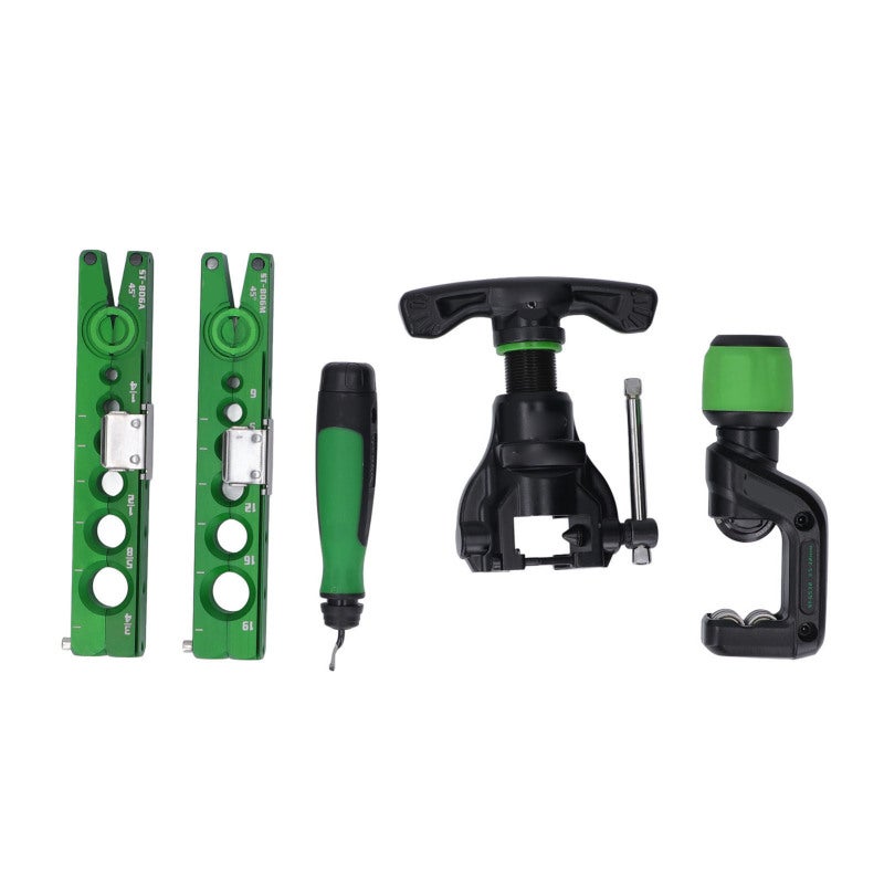 Flaring Tool Kit: 45 Degree Aluminum Alloy Eccentric Gantry - Roller Type Bearing Cutter Tube Flaring Tools for Refrigeration Maintenance, Car Maintenance, Chemical Pipeline Connection - Image 3