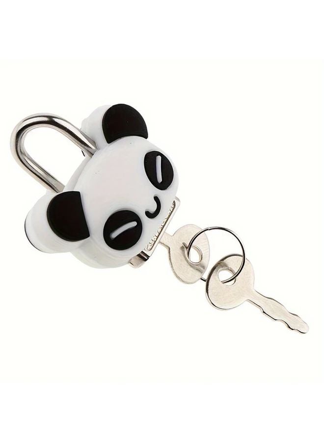 Blue Owl Mini Padlock with Keys Metal Security Lock for Travel Backpacks Luggage Drawers Cabinets - Image 2