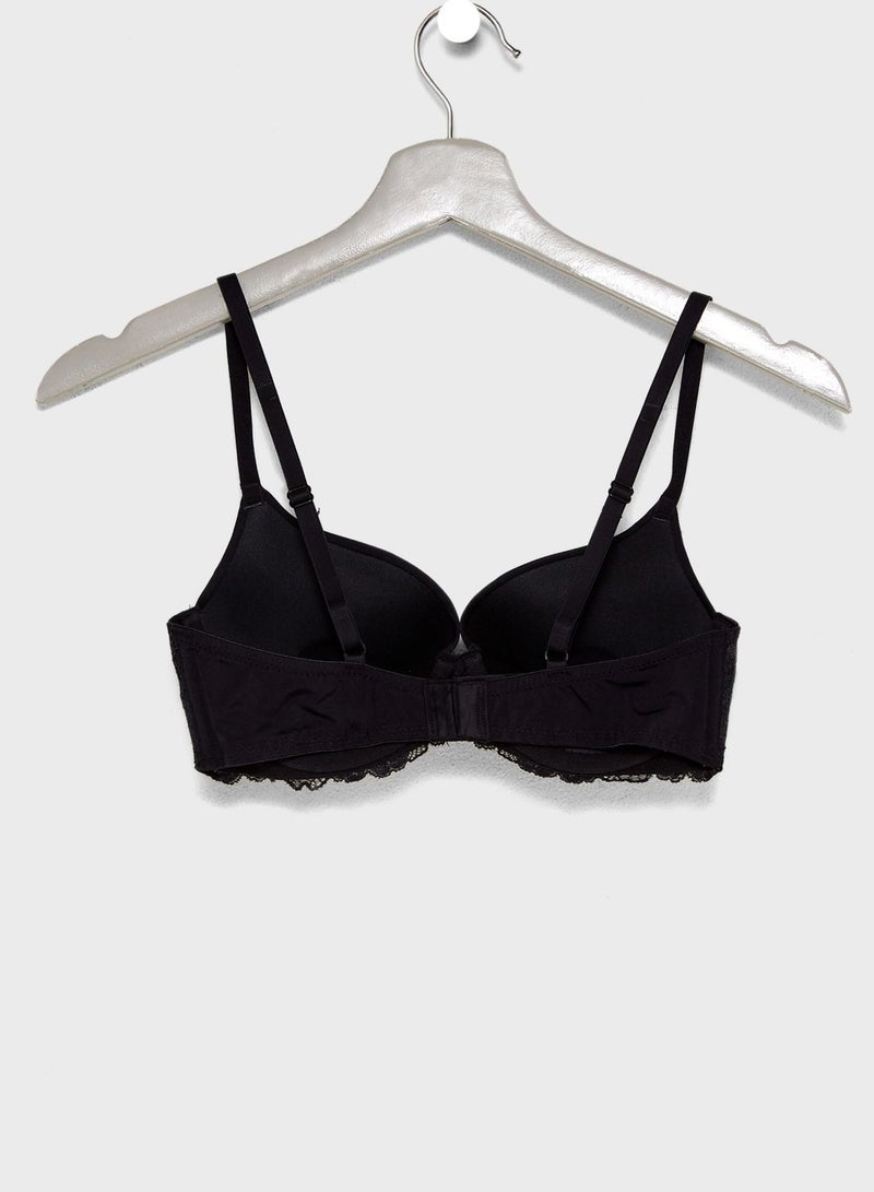 Dorina Lace Detail Push Up Bra  - Image 2
