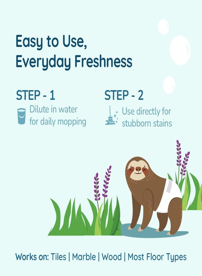 .allter Plant Based Floor Cleaner | Bio-Enzyme Powered | Safe for Babies & Pets| Toxin-Free, Streak-Free, Antibacterial | Lavender & Basil, 950ml - Image 5