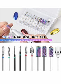 KASTWAVE Nail Drill Bits Set - Nail Bits for Nail Drill, Efile Nail Drill Bits for Acrylic Nails 10Pcs 3/32 inch Nail Bits for Gel Nails Cuticle Tools  - Image 5