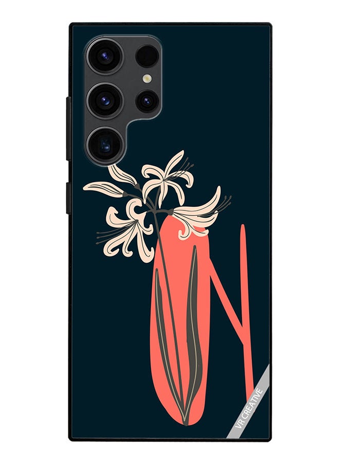 VR CREATIVE Protective Case Cover For Samsung Galaxy S23 Ultra 5G Alphabet N Design Multicolour - Image 1