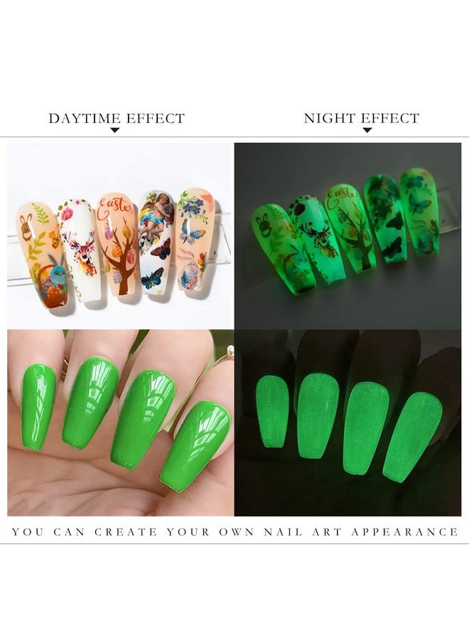 KYDA 15Ml Glow In The Dark Nail Gel Top Coat Luminous Nail Gel Top Coat For Nail Art Transparent Universal Nail Gel Seal Top Coat Uv Led Nail Gel Polish 0.52 Fl Oz  - Image 4