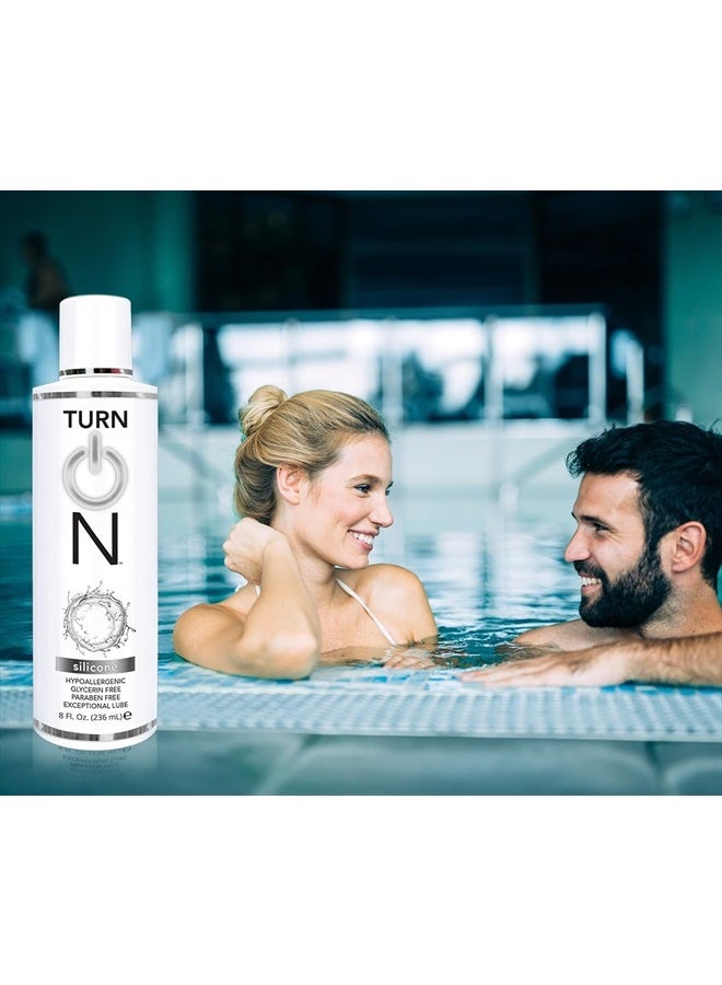 Turn On Silicone Based Lube 12 Ounce Premium Personal Lubricant - Ph-Balanced Hypoallergenic Glycerin And Paraben Free Intimacy, Water-Based - Image 3