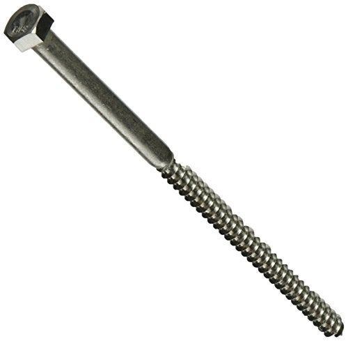 Hillman The Hillman Group 964597 516 x 6Inch Stainless Steel Hex Lag Screw 10Pack - Image 1