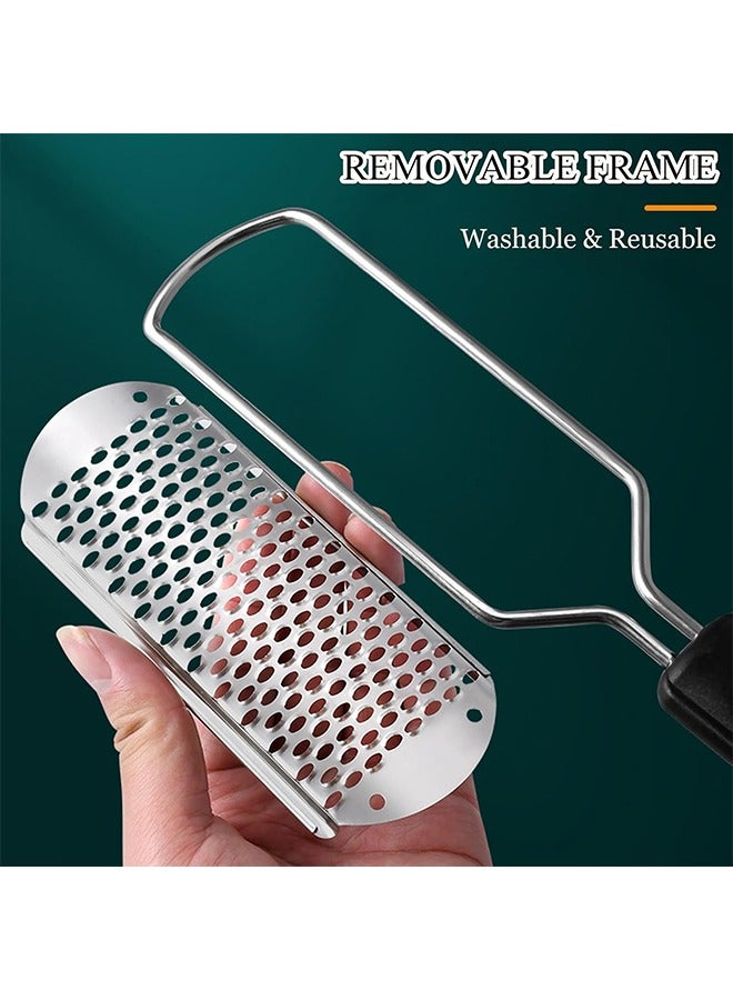 مبردات قدم احترافية، مقشر قدم ضخم من الفولاذ المقاوم للصدأ قابل للفصل، لوازم مقشر القدم، أدوات قابلة للغسل وإعادة الاستخدام - Image 3