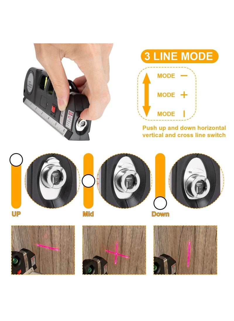 VATTU VATTU Laser Level Tool Multipurpose Laser Level Kit Standard Cross Line level Line leveler Beam Tool with Metric Rulers  - Image 4