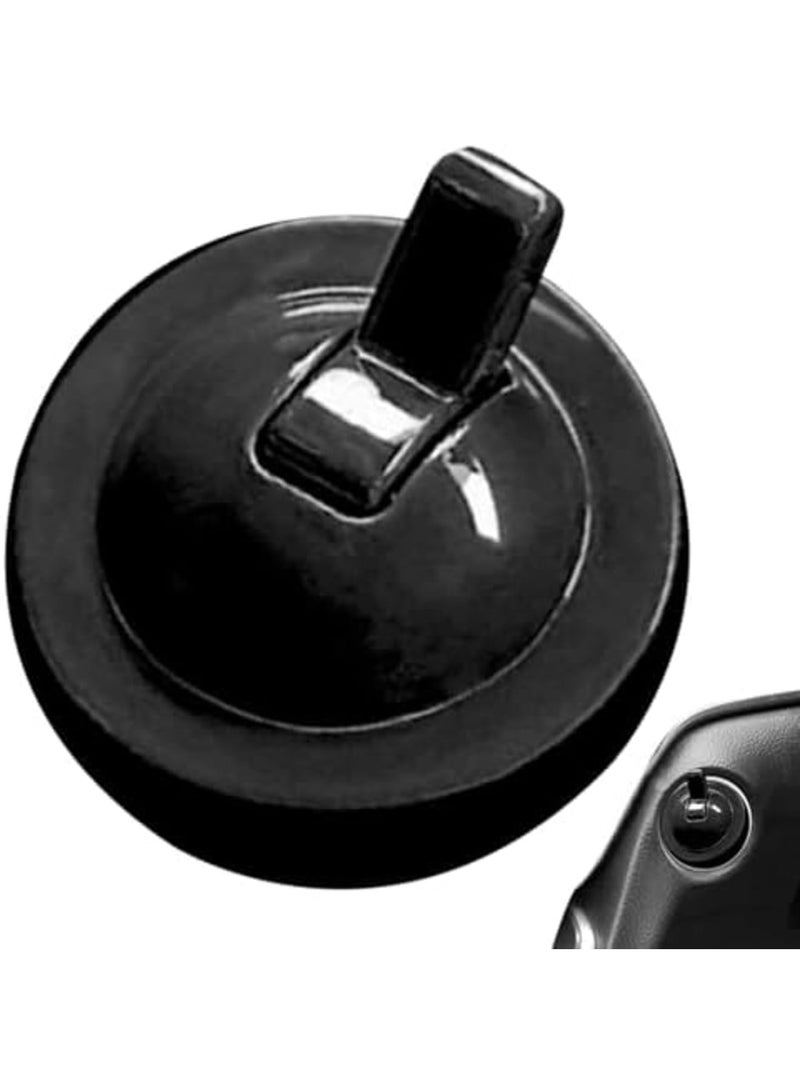 SYOSI Car Starter Button Cover, Push to Start Button Protector for Car & Motorcycle, Universal Easy Install, Durable Accessory for Interior Decoration (Black) - Image 1