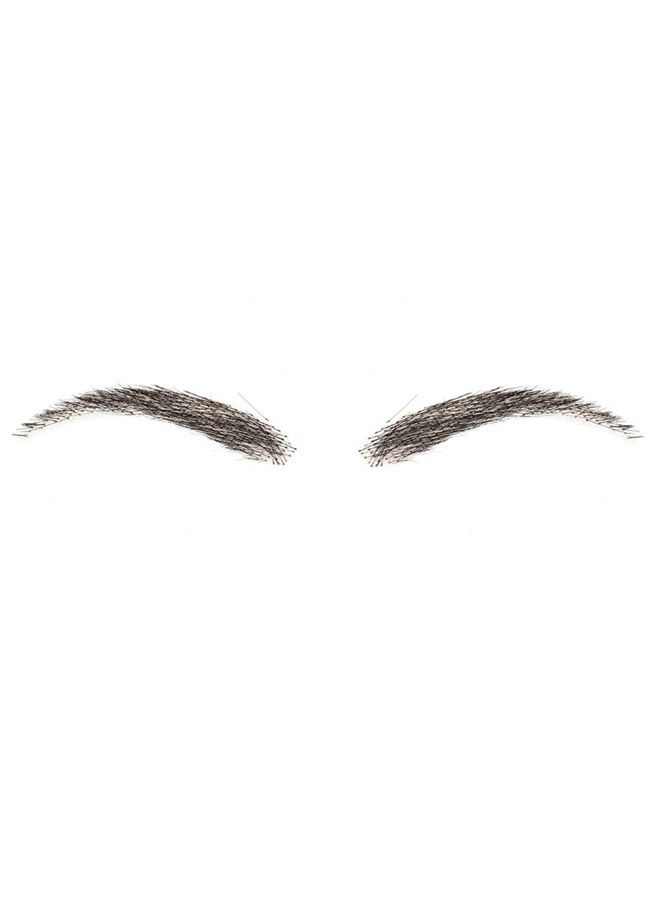 CliCling MMB2-1B Human Hair Artificial Handmade Crochet Invisible Realistic Natural Fake Eyebrows - Image 1