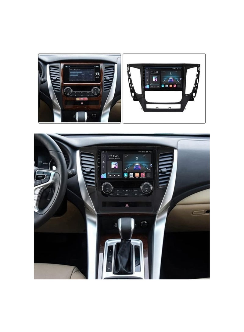 SHEZA STAR ستيريو سيارة أندرويد لميتسوبيشي مونتيرو سبورت 2015 2016 2017 2018 2019 2020 2021 4 جيجابايت رام 64 جيجابايت روم ميرورلينك واي فاي BT، 9 بوصة تدعم أبل كاربلاي، شاشة لمس 2.5D IPS مع كاميرا احتياطية متضمنة - Image 4