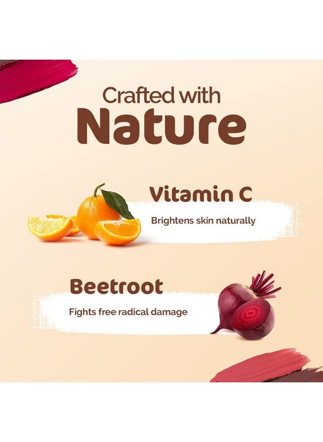 Mamaearth Nourishing Natural Lip Cheek & Eye Tint With Vitamin C & Beetroot 01 Beet Red 4 G  - Image 3