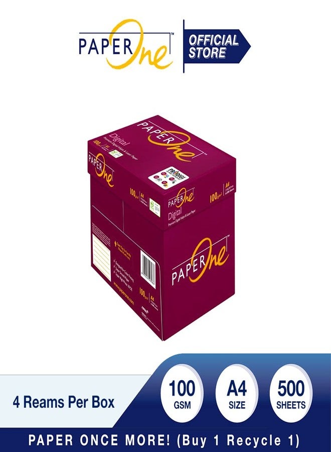 بيبروان ورق رقمي من PaperOne مقاس A4، وزن 100 جرام/متر مربع، رزمة واحدة (500 ورقة) - Image 3