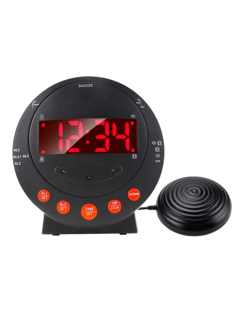 Loud Alarm Clock with Bed Shaker Vibrating Alarm Clock with Flash Light Brightness Adjustable Snooze Dual Alarm Setting USB Charger Port LED Digital Display12H/24H - pzsku/ZFE9FAE1EA3C361AF7969Z/45/_/1714388572/8e68c379-9413-4961-ade3-a8819354692d