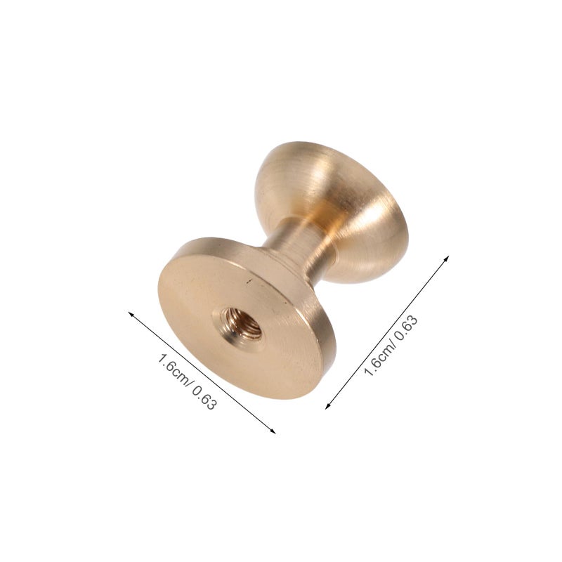Brass Crystal Cabinet Knobs 17mm Diameter 16 5mm Height 4 Pack Drawer Pulls - Image 3