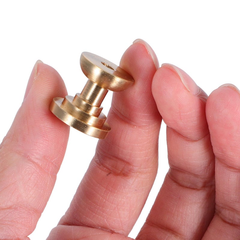 Brass Crystal Cabinet Knobs 17mm Diameter 16 5mm Height 4 Pack Drawer Pulls - Image 5