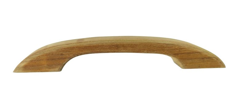Furnexcel SH026 Wooden Handle for Main DoorsWardrobesCabinetsCupboards Oak Brown Conceal Handle Teak 275mm30mm40mm LWH Set of 2  - Image 3
