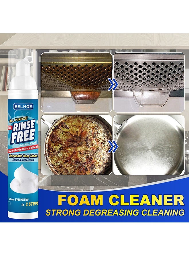 إيلهو منظف رغوي للبقع الزيتية الثقيلة في المطبخ بدون شطف، منظف رغوي للأسطح من الفولاذ المقاوم للصدأ، منظف خاص لإزالة الدهون في المطبخ، منظف لبقع الزيت على سطح الطهي وإزالة الصدأ، حجم 100 مل - Image 3